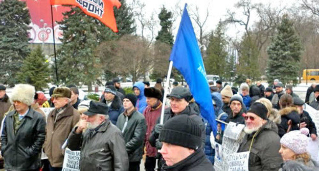 Rally against persecution of journalists, Rostov-on-Don, December 21, 2013. Photo by Boris Baty.