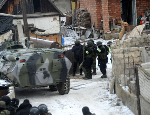 Special operation in the village of Bylym of the Elbrus District of Kabardino-Balkaria. December 16, 2013. Photo: http://nac.gov.ru/ 