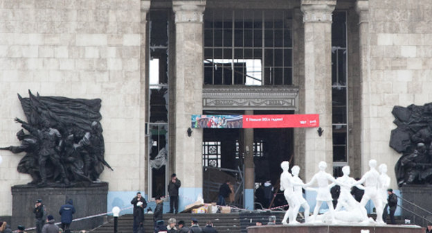 Volgograd railway station after the terror act on December 29, 2013. Photo: http://www.volganet.ru/