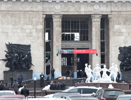 Volgograd railway station after the terror act on December 29, 2013. Photo: http://www.volganet.ru/