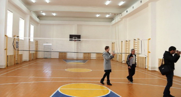 Gymnasium of a new school in Psedakh village of Malgobek District, Ingushetia. November 25, 2013. Photo: http://www.ingushetia.ru/m-news/archives/019639.shtml