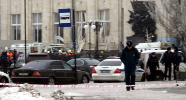 At the square near railway station in Volgograd after the terror act committed on December 29, 2013. Photo by Vyacheslav Yaschenko for the "Caucasian Knot"