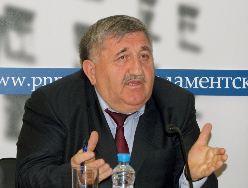 Salikh Gadjiev, the Deputy Chairman of the Independent Trade Union of Interior Workers and Prosecutors of Dagestan. 2013. Photo by Natalya Kraynova for the "Caucasian Knot"