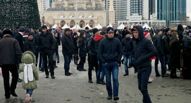 In the centre of Grozny. 2013. Photo by the "Caucasian Knot"