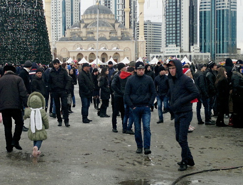 In the centre of Grozny. 2013. Photo by the "Caucasian Knot"