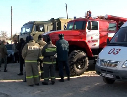 At the place of CTO in Karlanyurt village of Dagestan. January 15, 2014. Photo: http://nac.gov.ru 