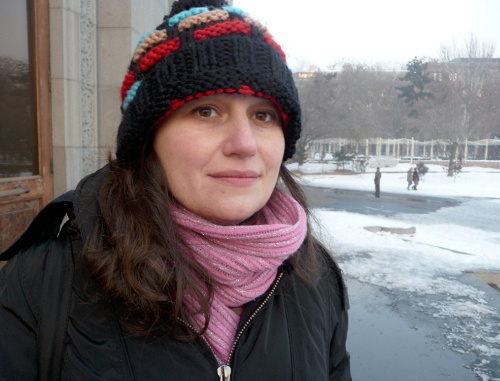 Representative of oppositional party factions of Armenia at the Constitutional Court, lawyer Mary Khachatryan at the rally against the pension reform. Armenia, Yerevan, January 18, 2014. Photo by Armine Martirosyan for the ‘Caucasian Knot’.