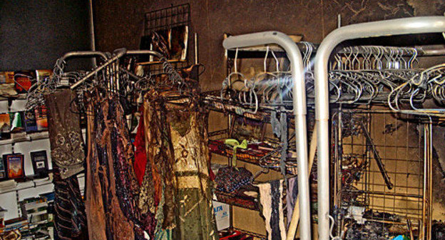 Shop "Sunna" after the fire. Photo of "Caucasian Knot"