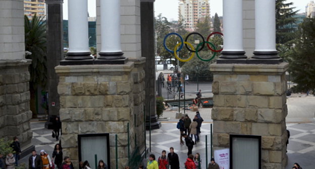 Railway station in Sochi. January 23, 2014. Photo by Svetlana Kravchenko for the "Caucasian Knot"