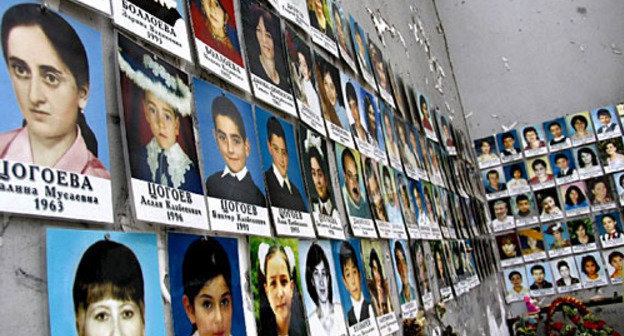 Photos of victims of hostage-taking at school No 1 in Beslan (North Ossetia), committed by gunmen on the 1st of September 2004. Photo by http://ru.wikipedia.org
