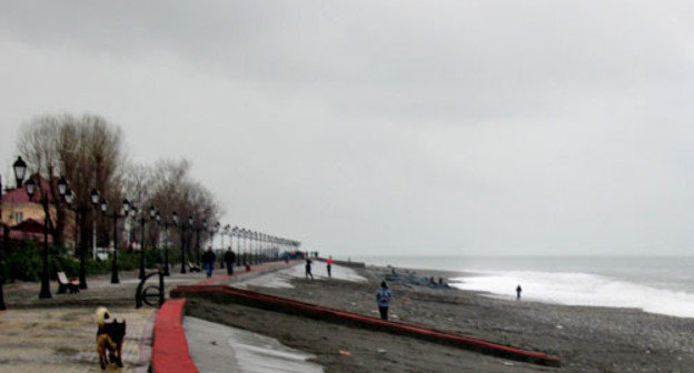 Embankment in the Imereti Lowland of Sochi after the storm. January 31, 2014. Photo by Svetlana Berestenyova