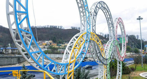 Olympic Circles in Sochi. Photo http://www.krasnodar-region.com/