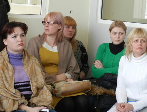 Press-conference of parents of many children and parents of children with disabilities, Volgograd, February 3, 2014. Photo by Tatiana Filimonova for the ‘Caucasian Knot’. 