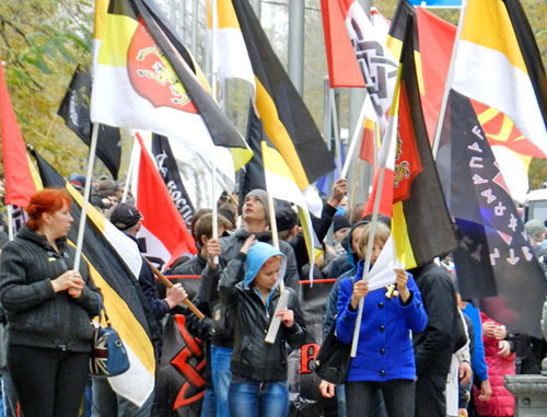 ‘Russian March’ in Volgograd, November 4, 2013. Photo by Tatiana Filimonova for the ‘Caucasian Knot’. 