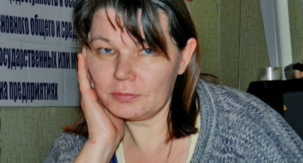 Participant of the hunger-strike Olga Stepanova. Volgograd, February 2014. Photo by Tatyana Filimonova for the "Caucasian Knot"