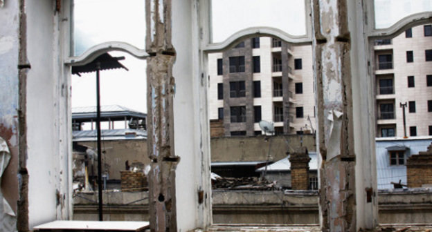 View from a window of a demolished house in central Baku. March 2012. Photo by Aziz Karimov for the "Caucasian Knot"