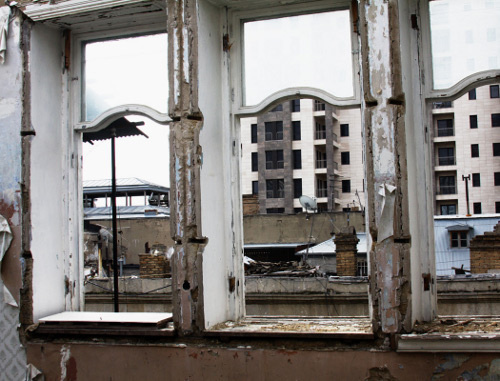 View from a window of a demolished house in central Baku. March 2012. Photo by Aziz Karimov for the "Caucasian Knot"