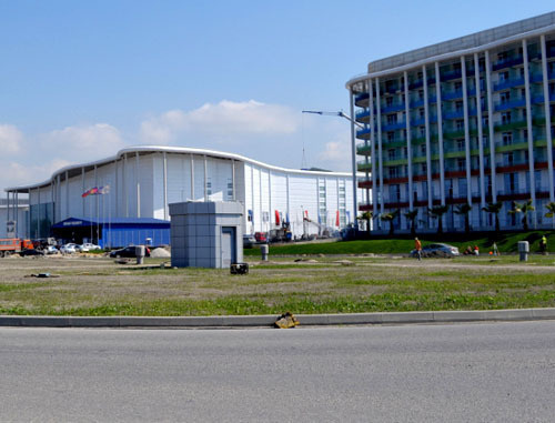 The building of the main media centre in Sochi. Summer 2013. Photo by Svetlana Kravchenko for the "Caucasian Knot"