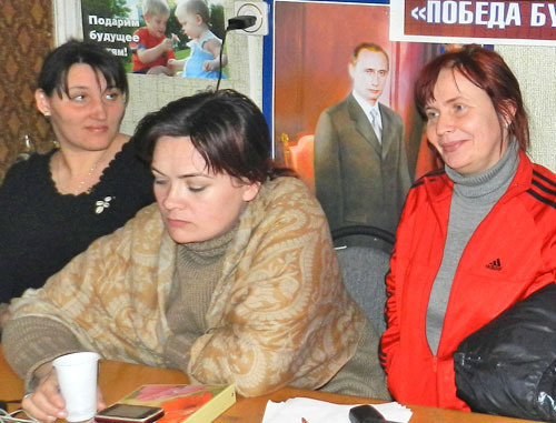 Hunger strikers. Volgograd, February 2014. Photo by Tatiana Filimonova for the ‘Caucasian Knot’.