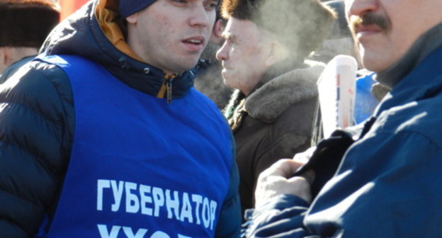 Participants of the rally demanding resignation of the Governor of the Volgograd Region Sergey Bozhenov. Volgograd, February 22, 2014. Photo by Tatiana Filimonova for the ‘Caucasian Knot’. 