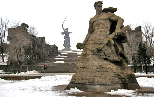 Memorial "To the Heroes of the Battle of Stalingrad" in Mamayev Kurgan in Volgograd. Photo by Vyacheslav Yaschenko for the "Caucasian Knot"