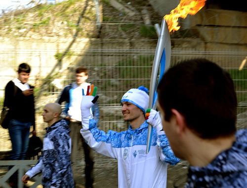 Final stage of the Paralympic torch relay. Sochi, March 6, 2014. Photo by Svetlana Kravchenko for the ‘Caucasian Knot’. 