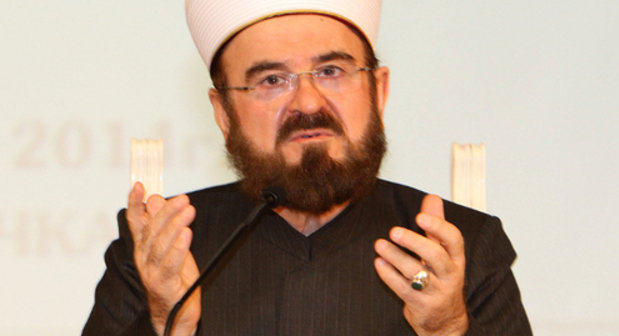 Sheykh Ali Al-Mukhiddin Karadagi at the international theological conference in Makhachkala, March 6, 2014. Photo by Ruslan Alibekov for the ‘Caucasian Knot’. 