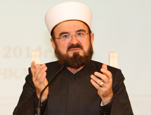 Sheykh Ali Al-Mukhiddin Karadagi at the international theological conference in Makhachkala, March 6, 2014. Photo by Ruslan Alibekov for the ‘Caucasian Knot’. 