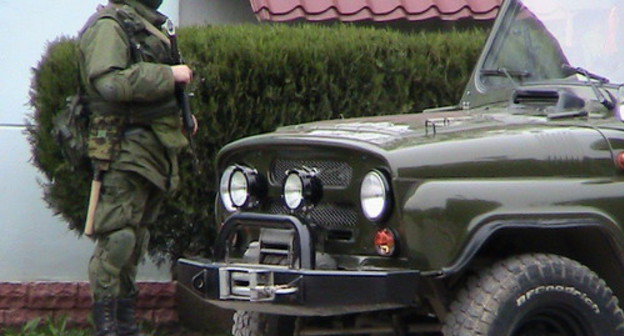 Russian military in Crimea. March 2014. Photo: Ukraine Border Service, http://dpsu.gov.ua/ru/about/photo_gallery/ photo_gallery_205.htm