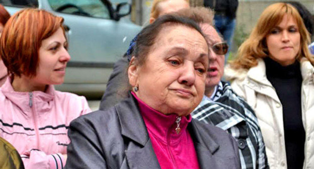 Lydia Lepsveridze at the meeting of communist party members with district residents. Sochi, March 2014. Photo by Svetlana Kravchenko for the ‘Caucasian Knot’. 