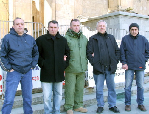 Protest action of the former political prisoners. Tbilisi, March 31, 2014. Photo by Edita Badasyan for the ‘Caucasian Knot’. 