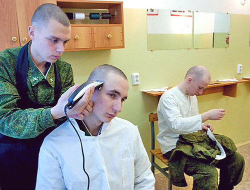 Conscripts. Photo provided by the press-service of Ministry of Defence of Russia, http://recrut.mil.ru