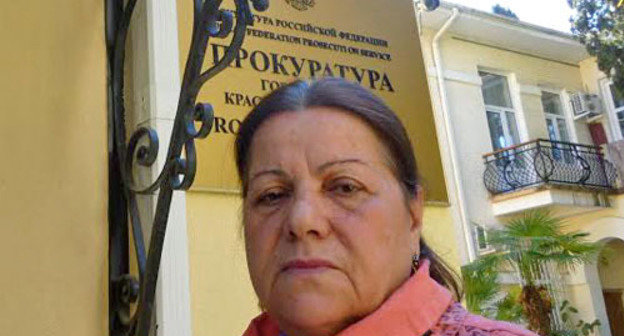 Desdemona Djamburiya at the Sochi City Prosecutor's Office, March 2014. Photo by Svetlana Kravchenko for the ‘Caucasian Knot’. 