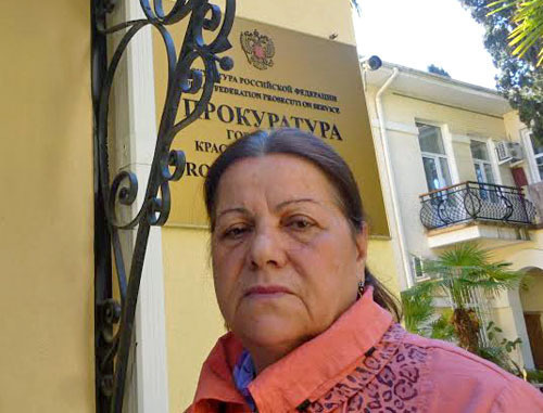 Desdemona Djamburiya at the Sochi City Prosecutor's Office, March 2014. Photo by Svetlana Kravchenko for the ‘Caucasian Knot’. 