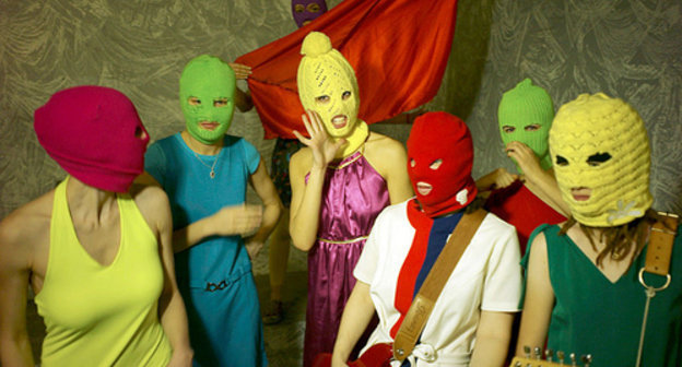 Music band Pussy Riot. Photo by Igor Mukhin, http://commons.wikimedia.org/wiki/File:Pussy_Riot_by_Igor_Mukhin.jpg?uselang=ru, GNU Free Documentation License