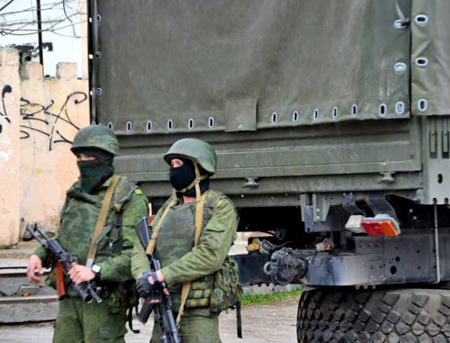 Russian military men. Photo RFE/RL