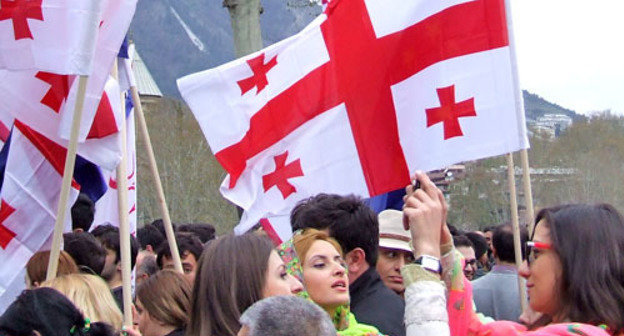 The action "We Choose Europe". Tbilisi, April 13, 2014. Photo by Edita Badasyan for the "Caucasian Knot"