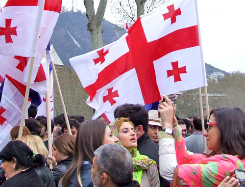 The action "We Choose Europe". Tbilisi, April 13, 2014. Photo by Edita Badasyan for the "Caucasian Knot"