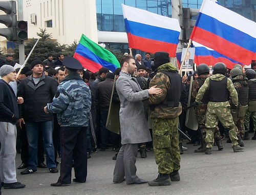 Rally in support of Said Amirov, Makhachkala, April 12, 2014. Photo by Patimat Makhmudova for the ‘Caucasian Knot’.