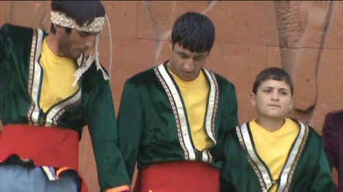 Yazidi community of Armenia celebrates the New Year – Tawusi Melek. April 16, 2014. Screenshot from the Caucasian Knot video. 