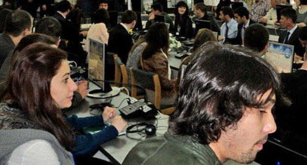 Participants of the Circassian Youth Forum. Nalchik, April 21, 2014. Photo by Luiza Orazaeva for the "Caucasian Knot"