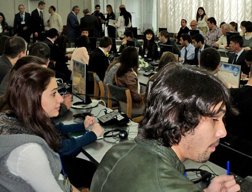 Participants of the Circassian Youth Forum. Nalchik, April 21, 2014. Photo by Luiza Orazaeva for the "Caucasian Knot"