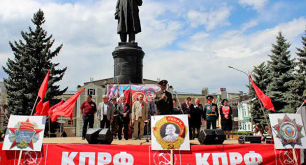 Mayday rallies held in Vladikavkaz. May 1, 2014. Photo by Emma Marzoeva for the "Caucasian Knot"