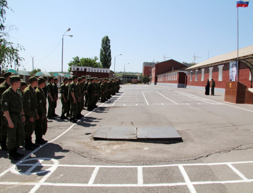 Oath ceremony in military unit in Novocherkassk. Photo: http://rostoveparhia.ru