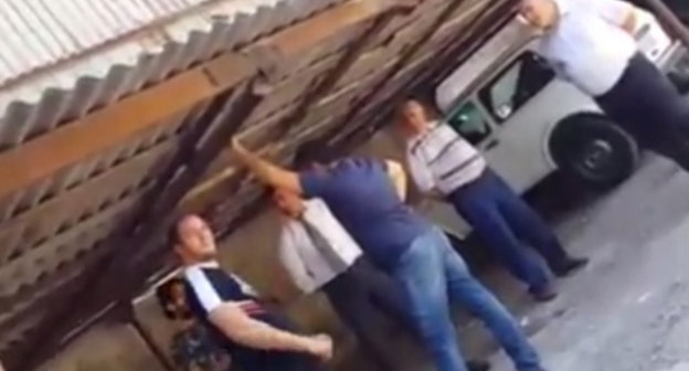 Attack on the reporter of the Azerbaijani Service of Radio Liberty, May 16, recorded by the witness and published on Radio Azadlyg website, http://www.azadliq.org/media/video/25387222.html  