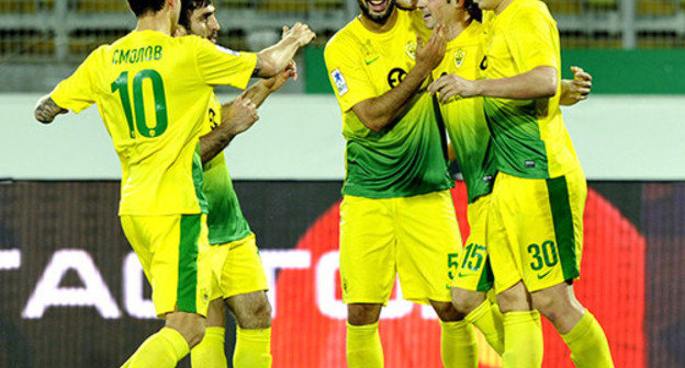 The "Anji" Football Club players. Photo http://www.fc-anji.ru/