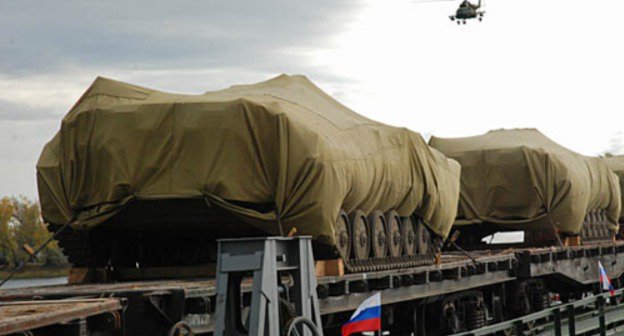 Withdrawl of military equipment. Photo from the archive of the Ministry of Defence (MoD) of the Russian Federation, http://function.mil.ru/news_page/country/more.htm?id=11928631@egNews