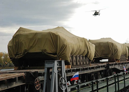 Withdrawl of military equipment. Photo from the archive of the Ministry of Defence (MoD) of the Russian Federation, http://function.mil.ru/news_page/country/more.htm?id=11928631@egNews