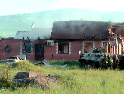 Special operation in Sagopshi village, Malgobek District of Ingushetia, May 24, 2014. Photo: http://nac.gov.ru