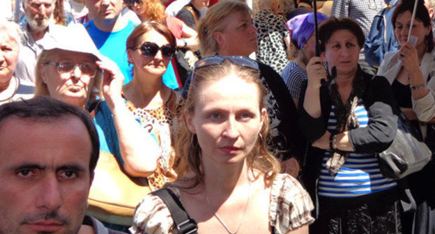 Protest action demanding to amend anti-discrimination law. Tbilisi, May 17, 2014. Photo by Inna Kukudzhanova for the ‘Caucasian Knot’. 